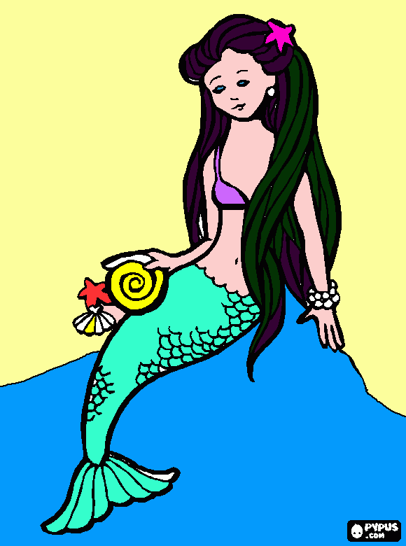 Sirena Dagna para colorear