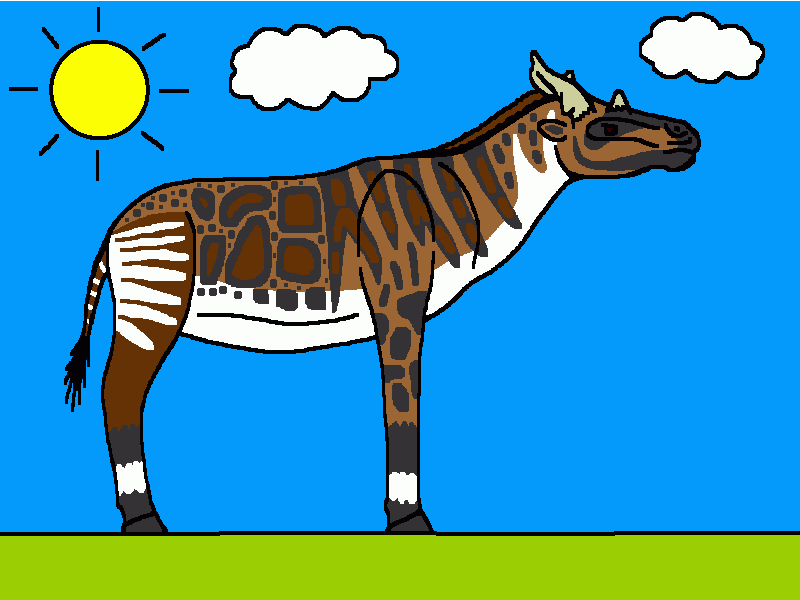 sivatherium para colorear
