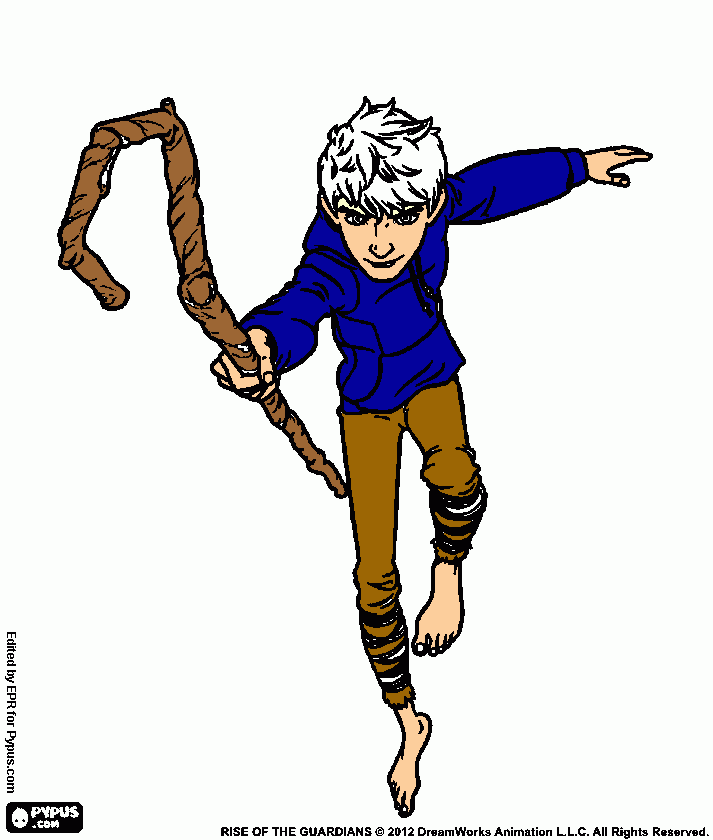 sobre jack frost de mi pelicula favorita el origen de los guardianes  para colorear