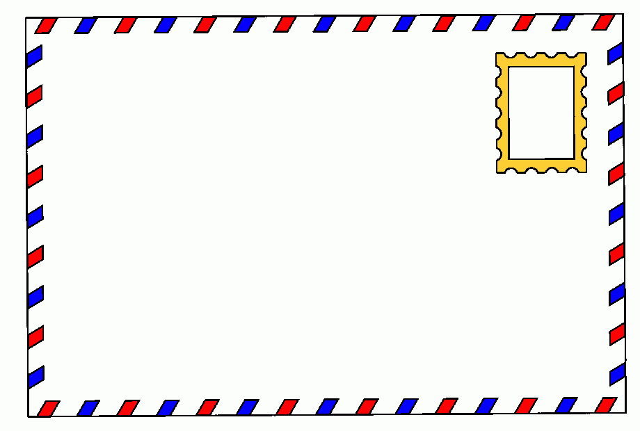 sobre para colorear