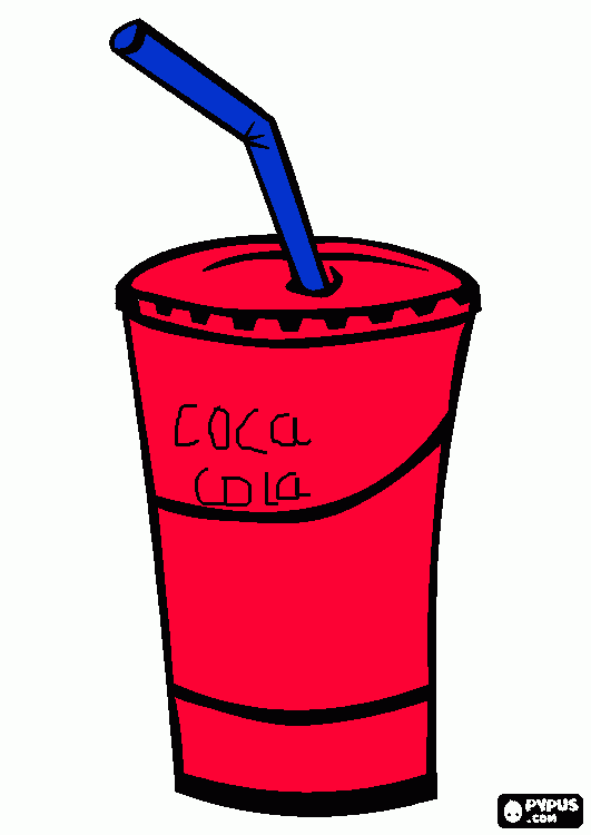 soda para colorear