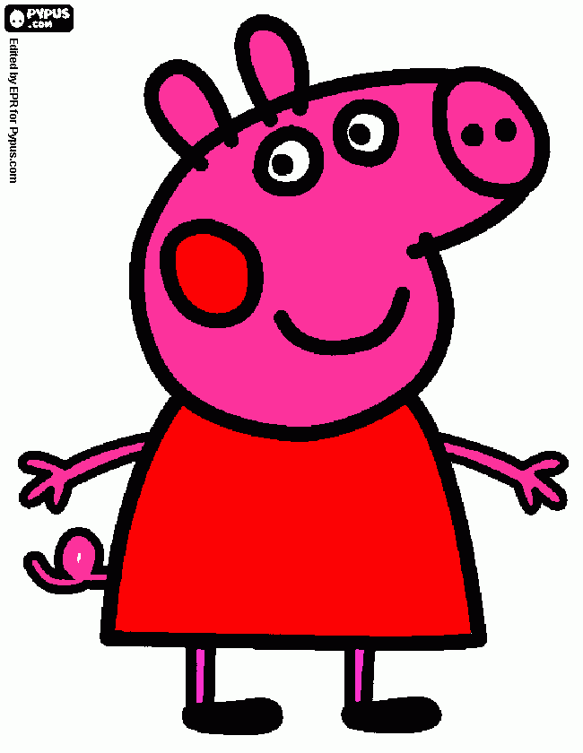 SOFIA PEPA PIG para colorear