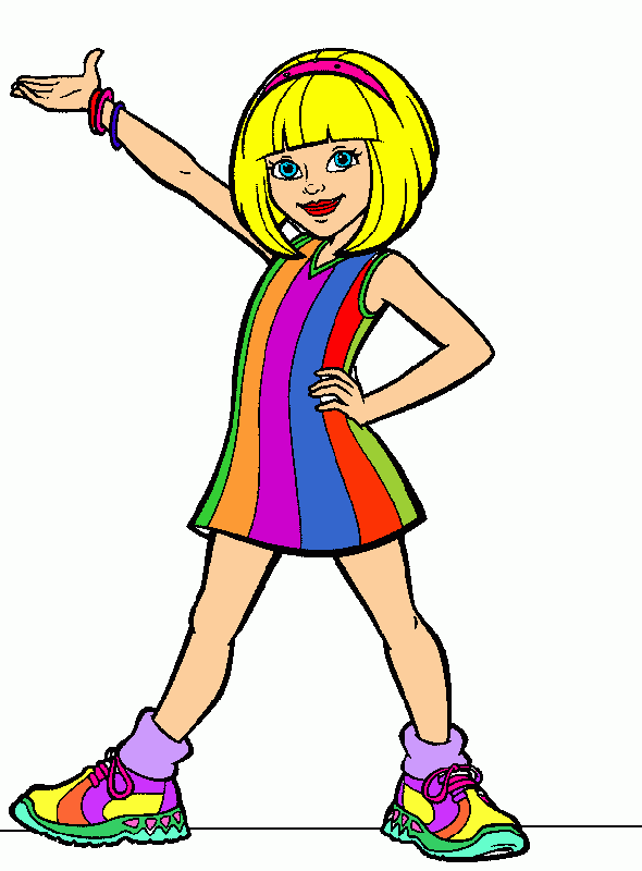 sola nina para colorear