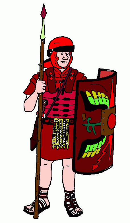 soldado romano para colorear
