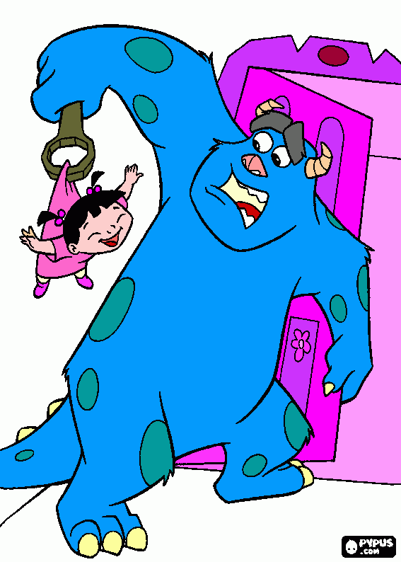 solly y boo para colorear