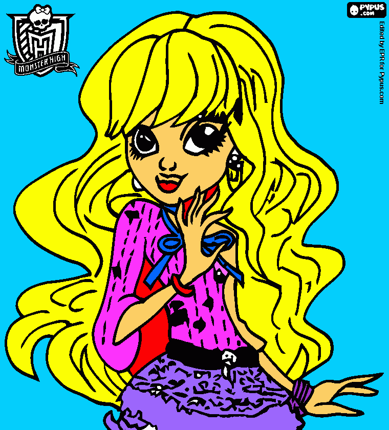 son de la Monster High para colorear