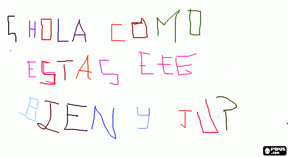 son palabras ola como estas para colorear