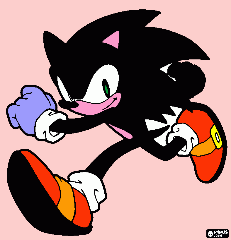 sonic by santi para colorear