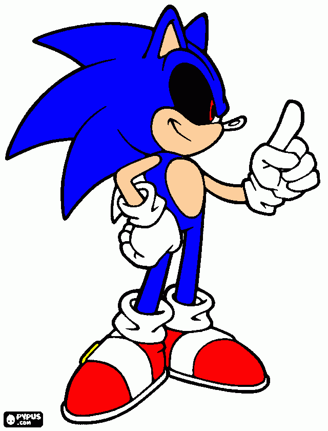 Sonic Exe El Ju Para Colorear Sonic Exe El Ju Para Imprimir