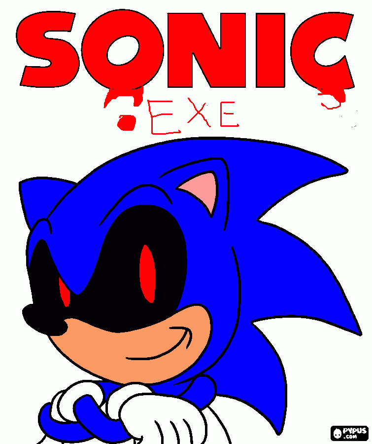 Sonic Exe Para Colorear Sonic Exe Para Imprimir