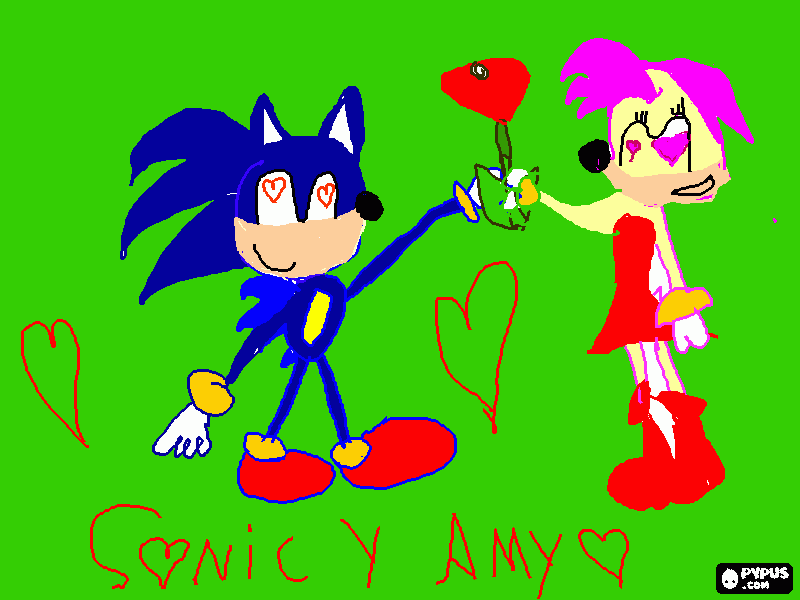 sonic y amy para colorear, sonic y amy para imprimir sonic y amy para colorear, sonic y amy para imprimir