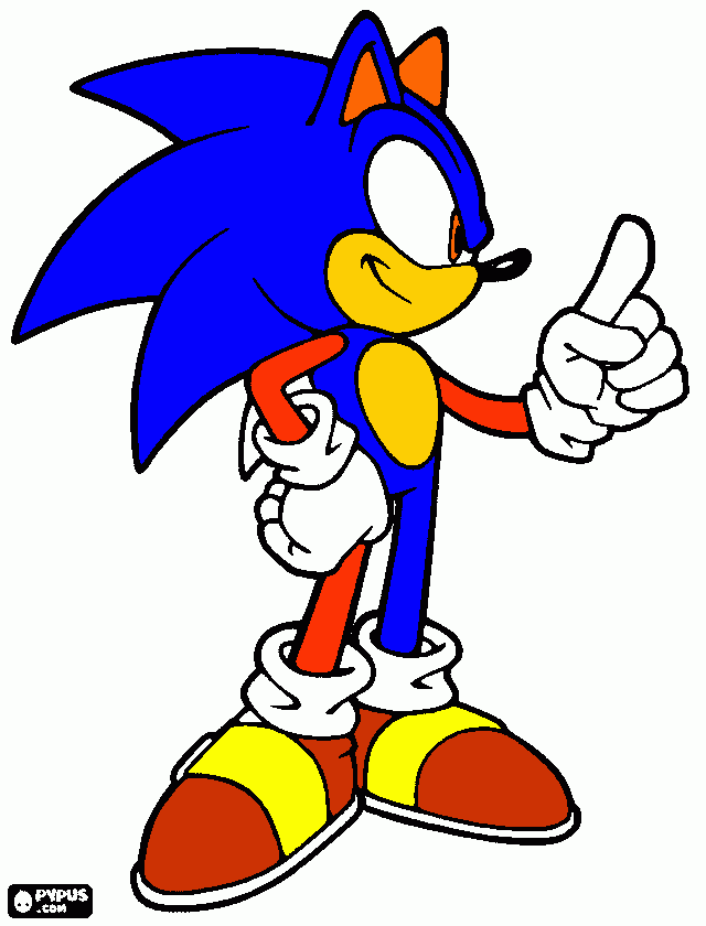 soniccolas para colorear