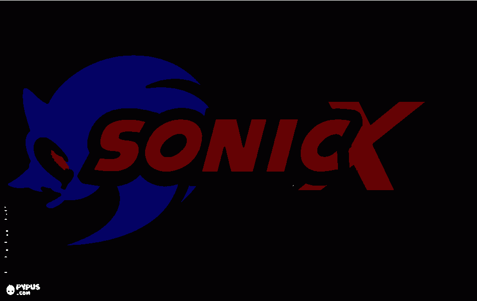 sonicx exe para colorear