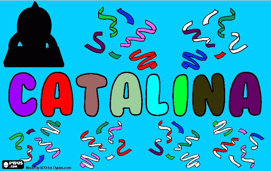 sorpresa para Catalina para colorear