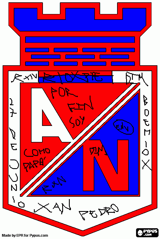 soy del rojo soy feliz para colorear