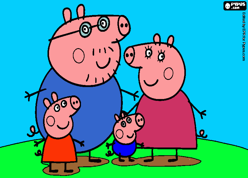 soy peppa la cerdita para colorear
