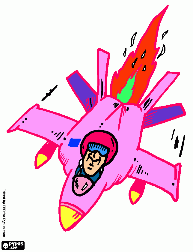 Space Ship para colorear