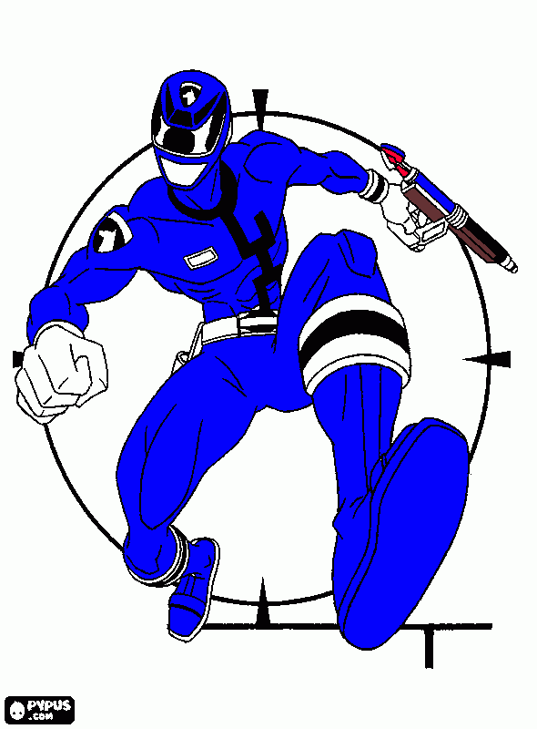 SPD azul para colorear