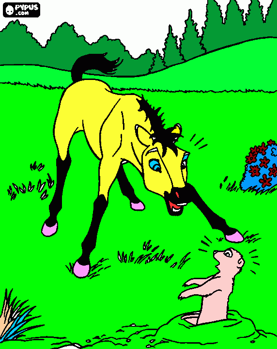 spirit 2 para colorear