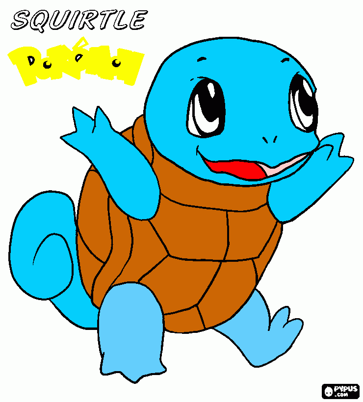 SQIRTE para colorear