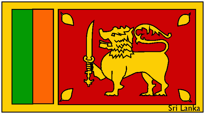 sri lanka para colorear