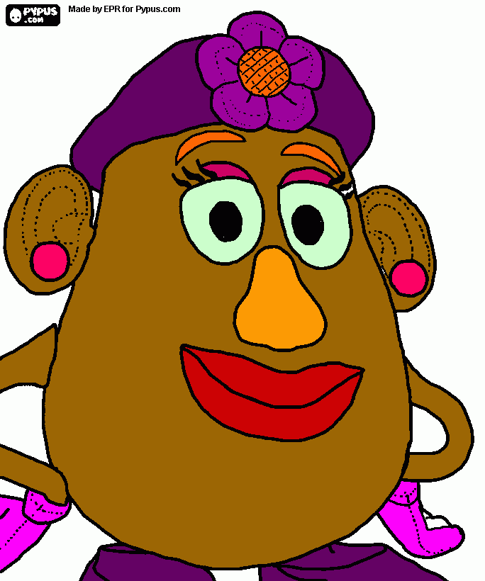 Sr.Patata para colorear