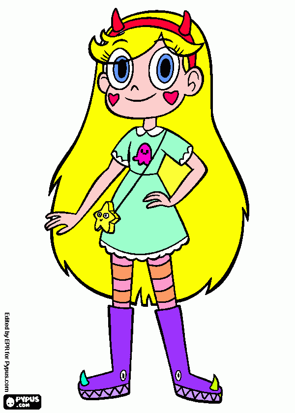 star  butterfly   vs   las  fuersas  del  mal para colorear