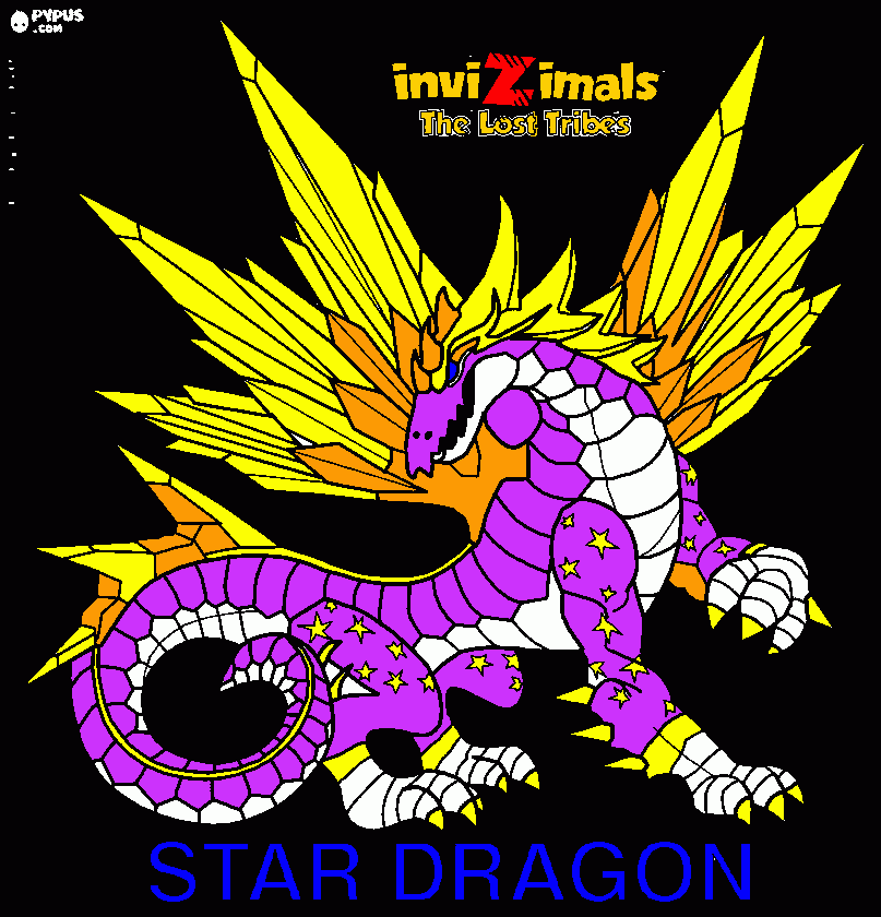 star dragon max para colorear