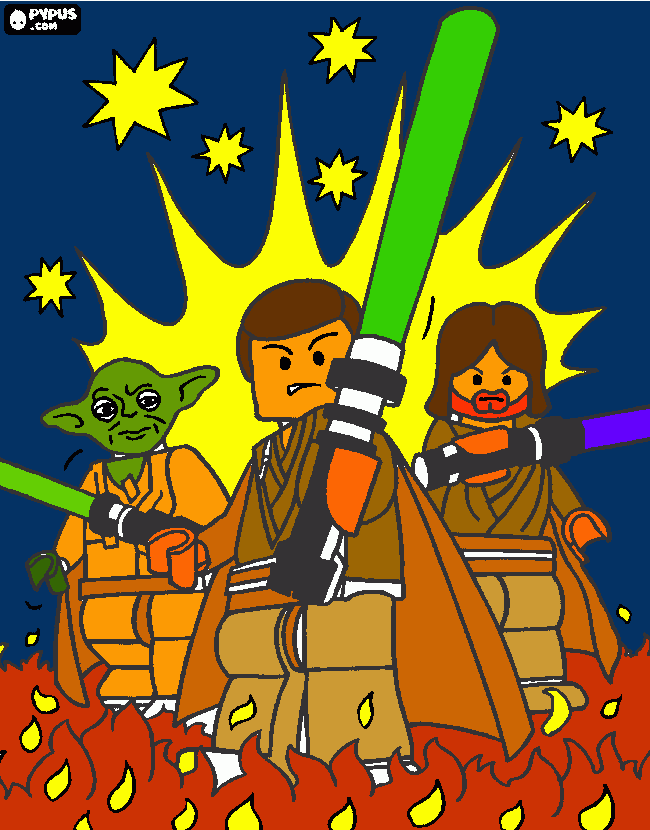 stars wars para colorear