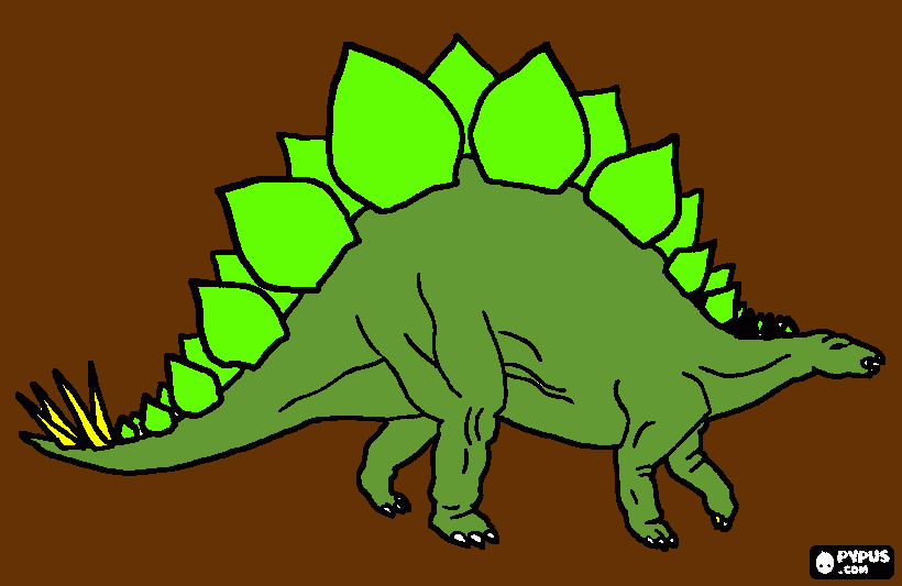 stegosaurio para colorear