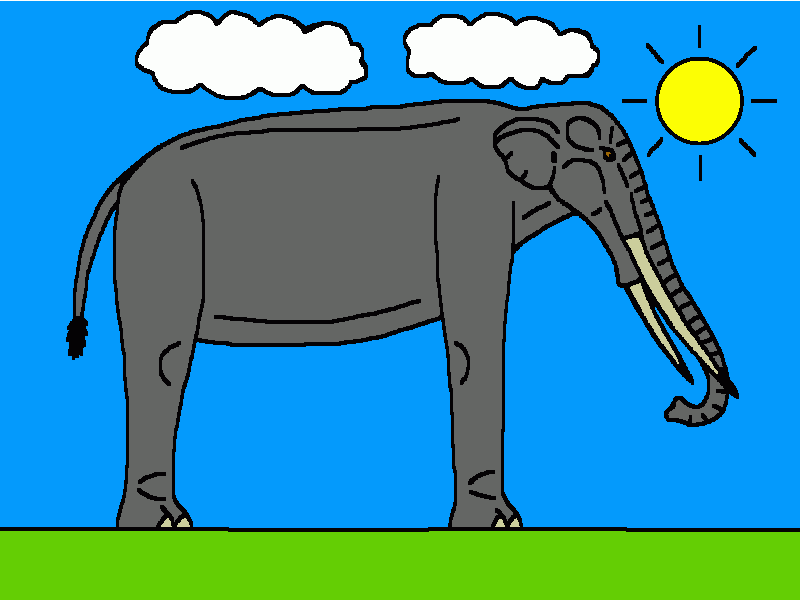 stegotetrabelodon para colorear