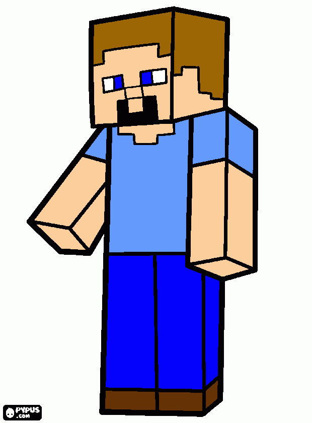steve es el mejor para colorear