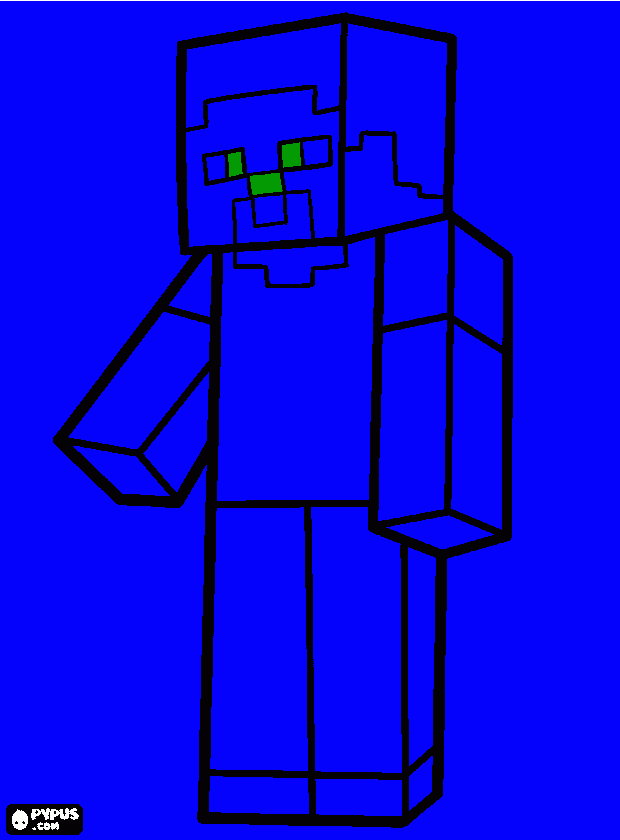 STEVE,EL PE para colorear