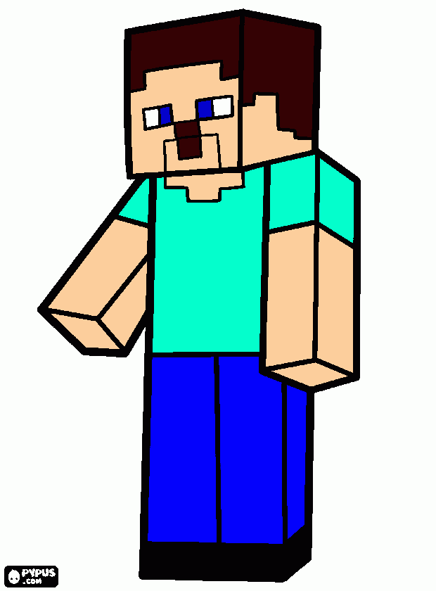 stip minecraft para colorear