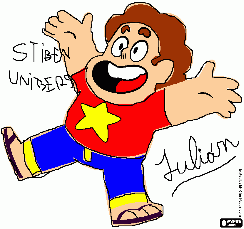stiven unibers para colorear