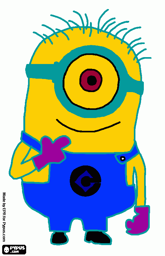 Stuar  ( minión )   para colorear