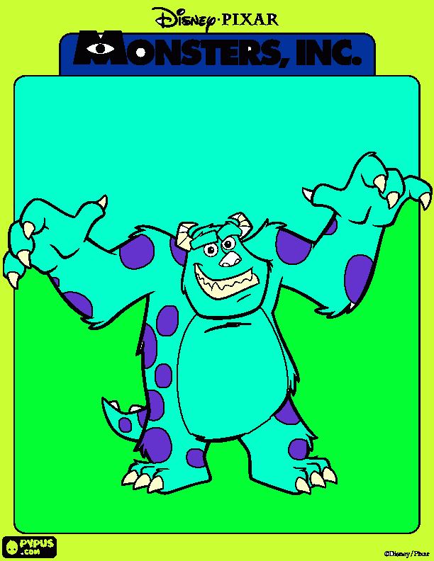 Sullivan para colorear