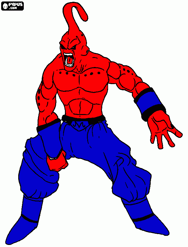 super buu es ahora supremo buu para colorear
