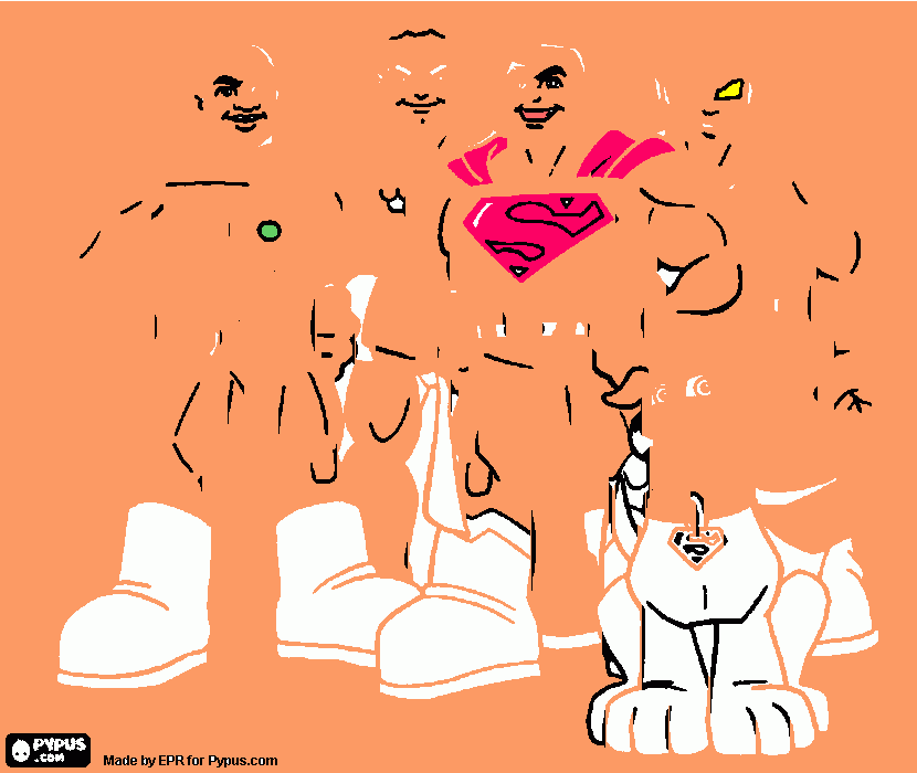 super heroes malos para colorear