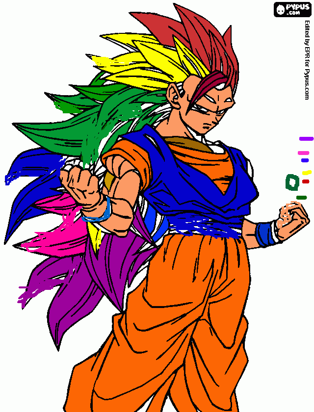 super sashagin 3 arcoíris  para colorear