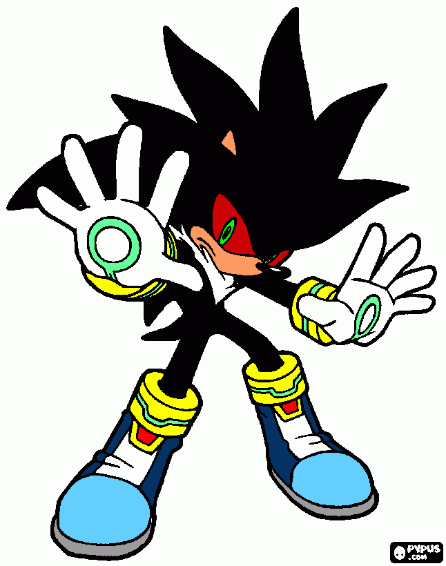  Super Silver the Hedgeog para colorear