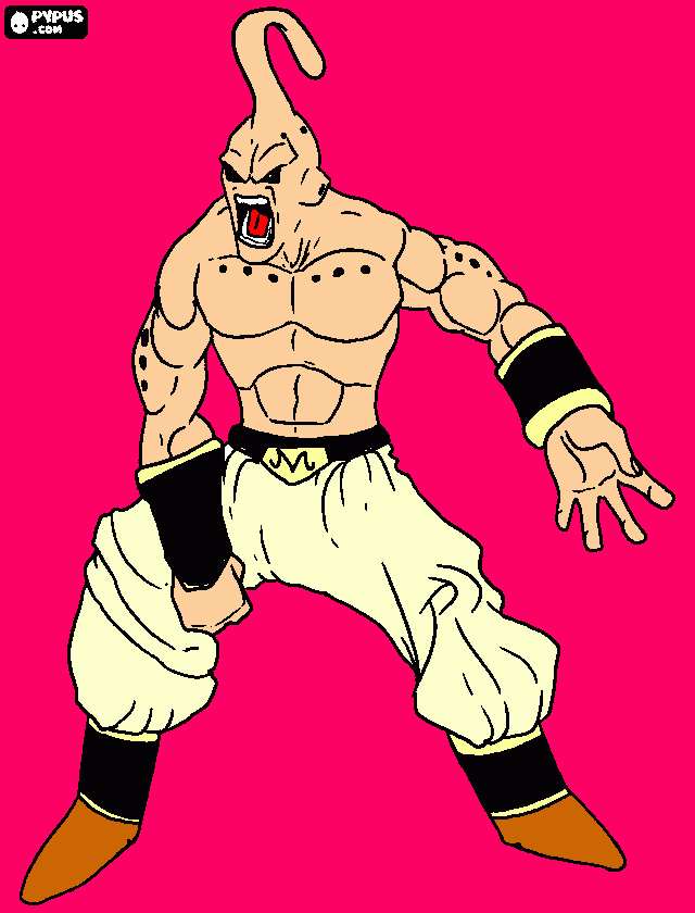 superbuu para colorear