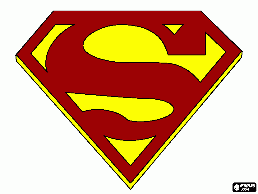 supermanlogo para colorear