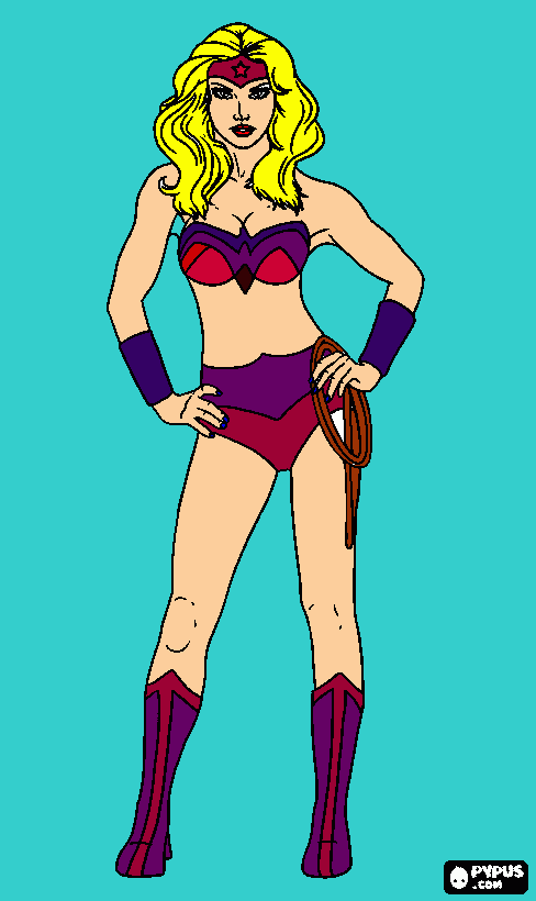 Superwoman para colorear