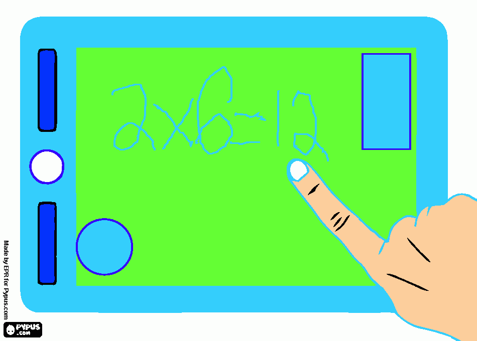 Table Portatil con ejercicios matemáticos para colorear