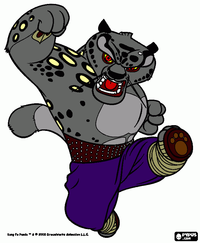 tai lung para colorear