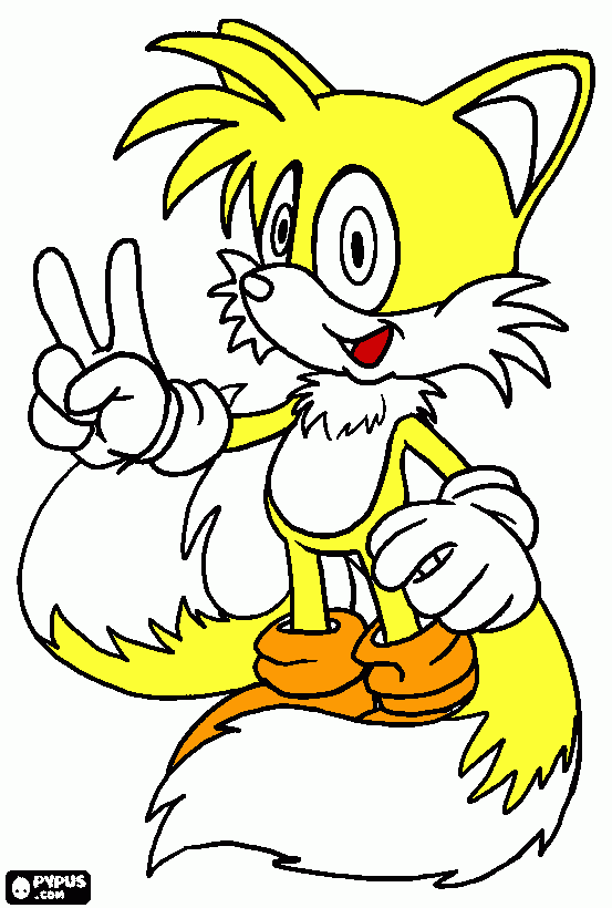 tails para colorear