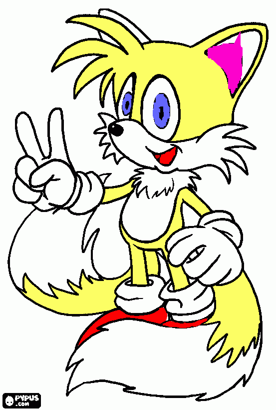 TAILS para colorear