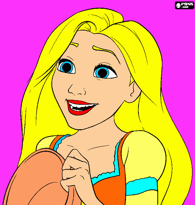 Tangled para colorear