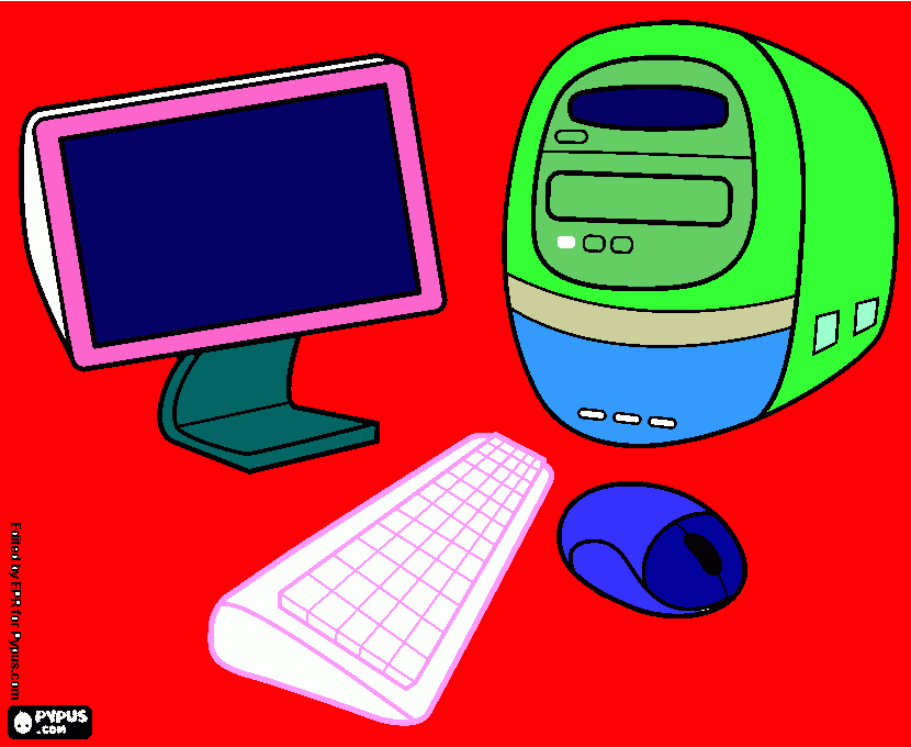TAREA DE COMPUTADORA para colorear